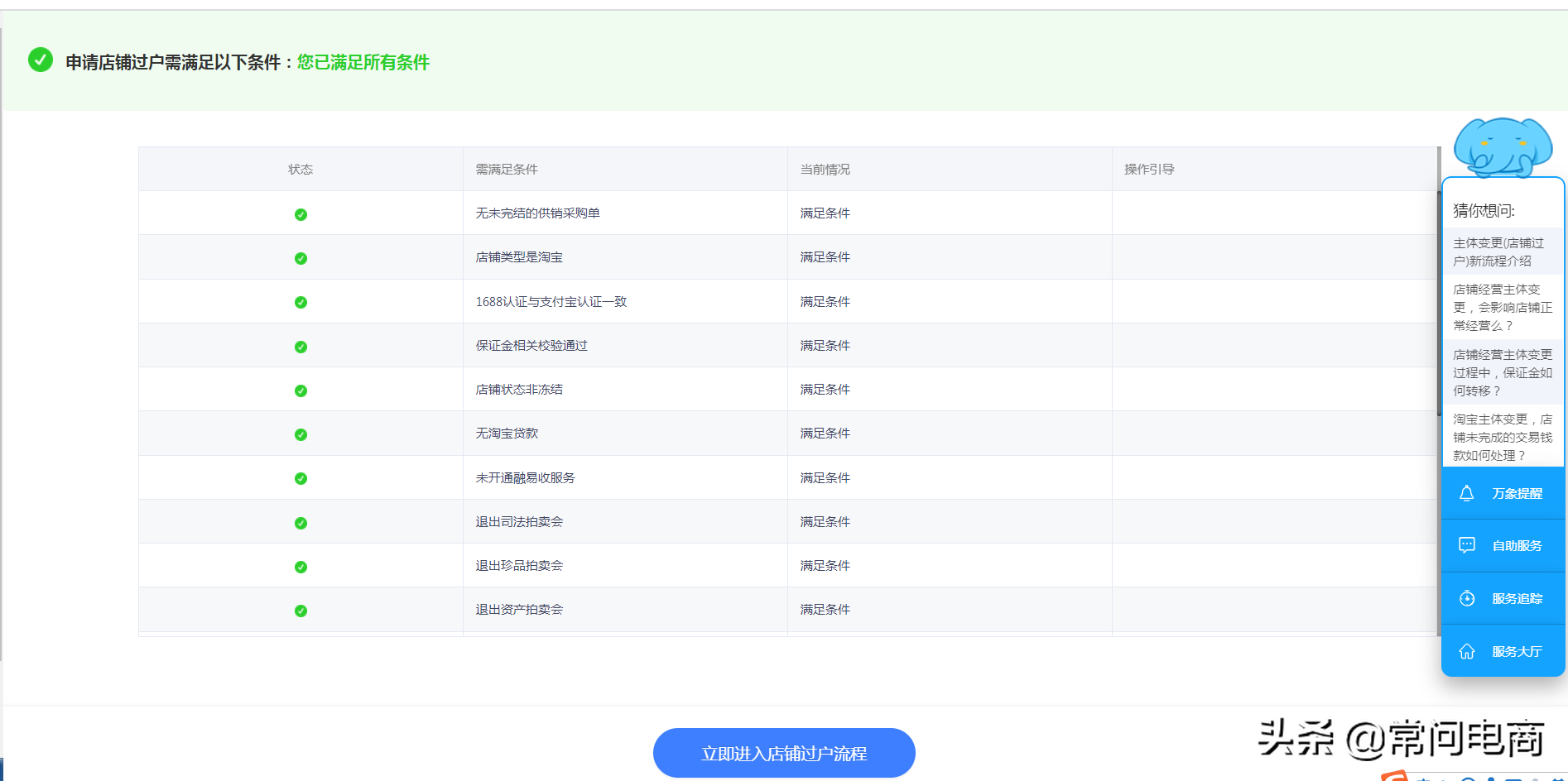 淘寶店鋪過戶流程是什么樣的？需要哪些資料大概需要多久？