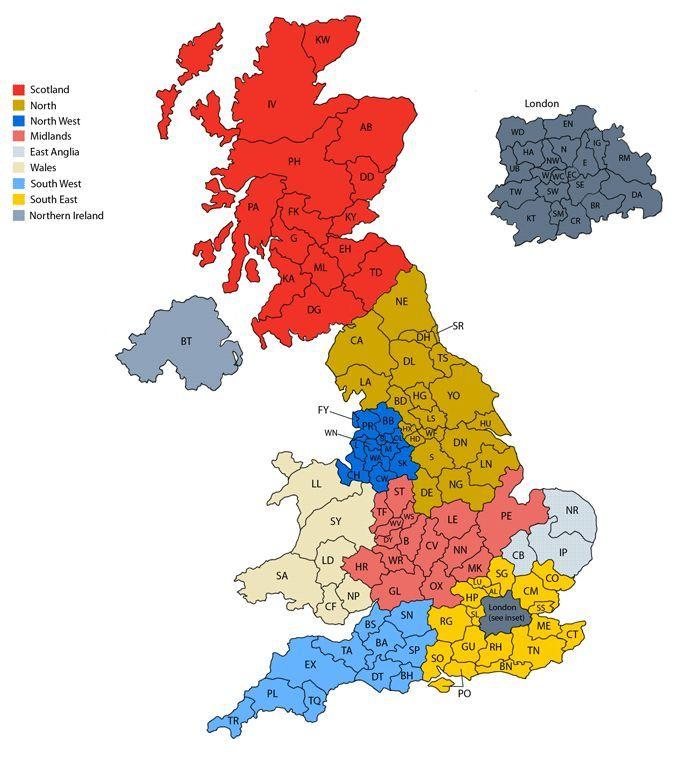 英國郵政編碼怎么看？教你看懂英國郵政編碼格式及行文規律