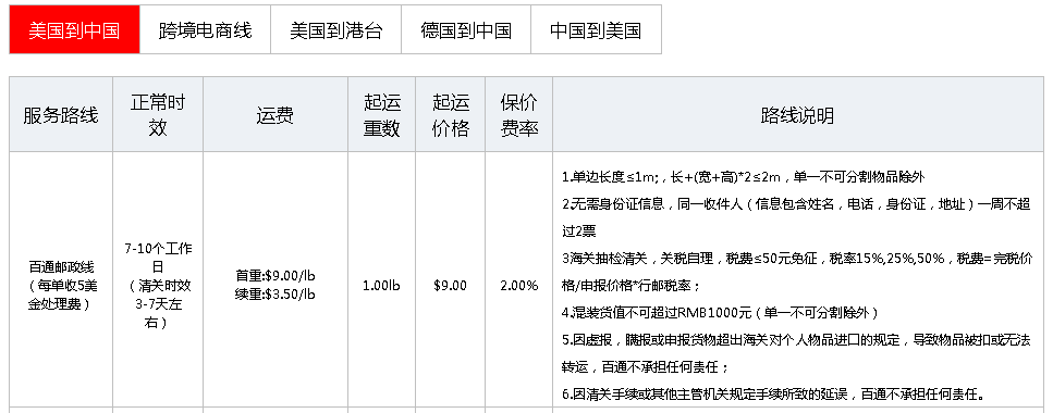 美國轉運公司(中美轉運公司推薦）