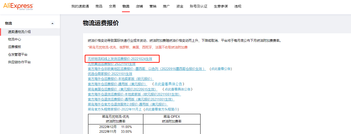 運費模板怎么設置？速賣通三種運費模板