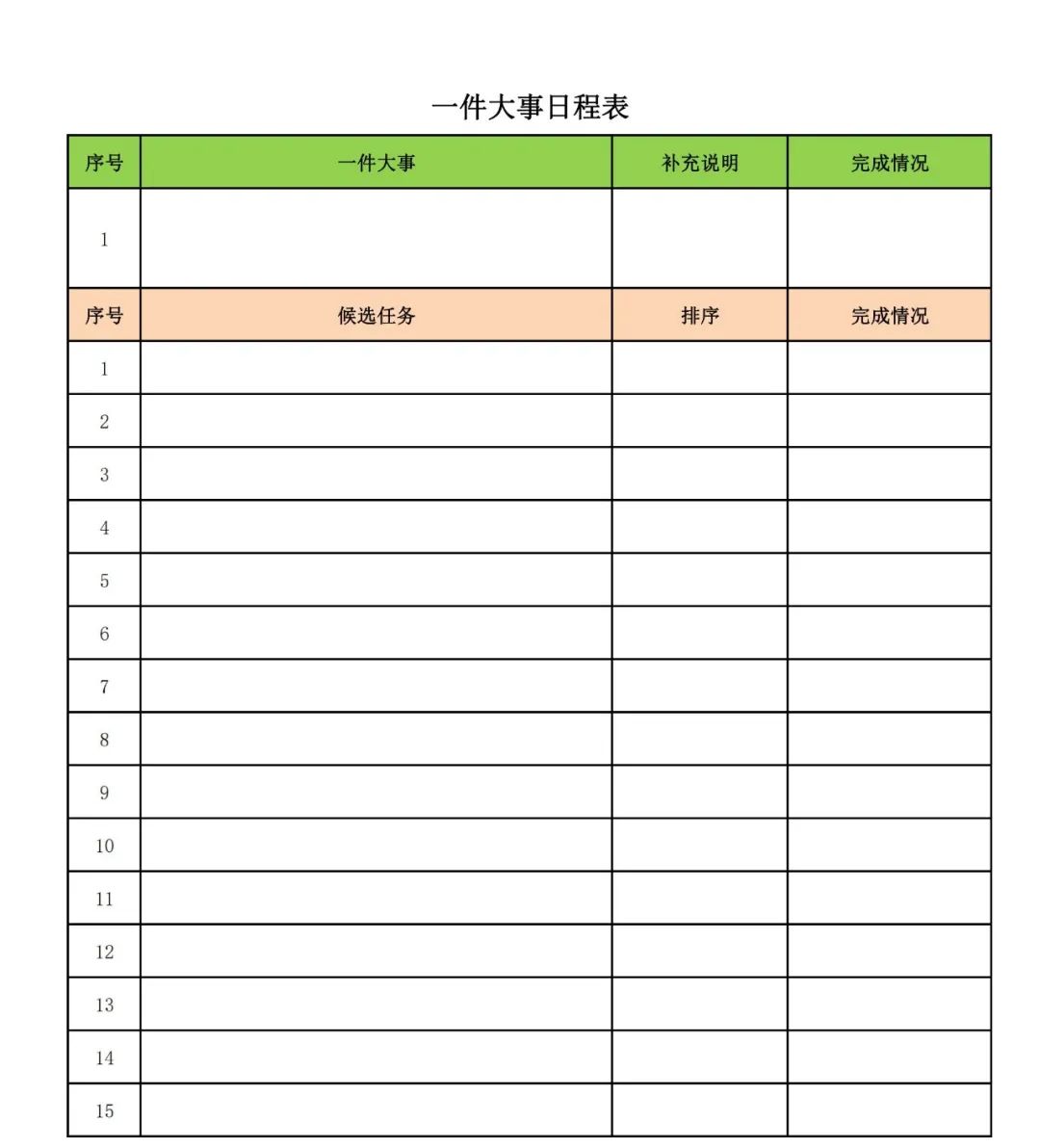 任務單模板（每日任務清單表格范本及高效管理的方法介紹）