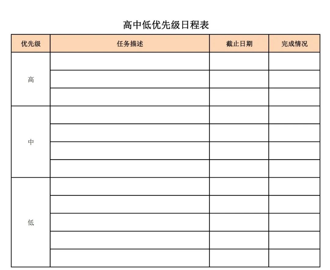 任務單模板（每日任務清單表格范本及高效管理的方法介紹）