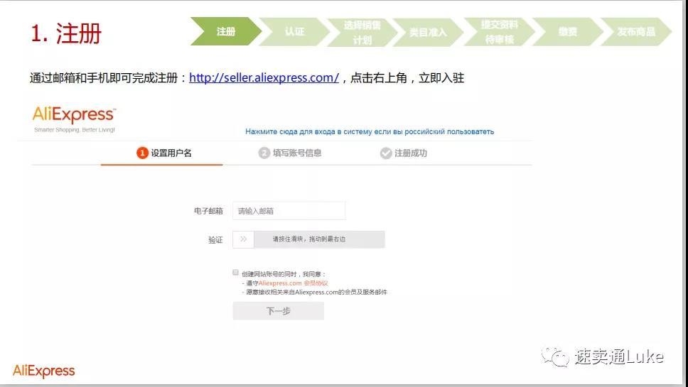 速賣通登陸賣家入口（新手必看的速賣通開店流程）