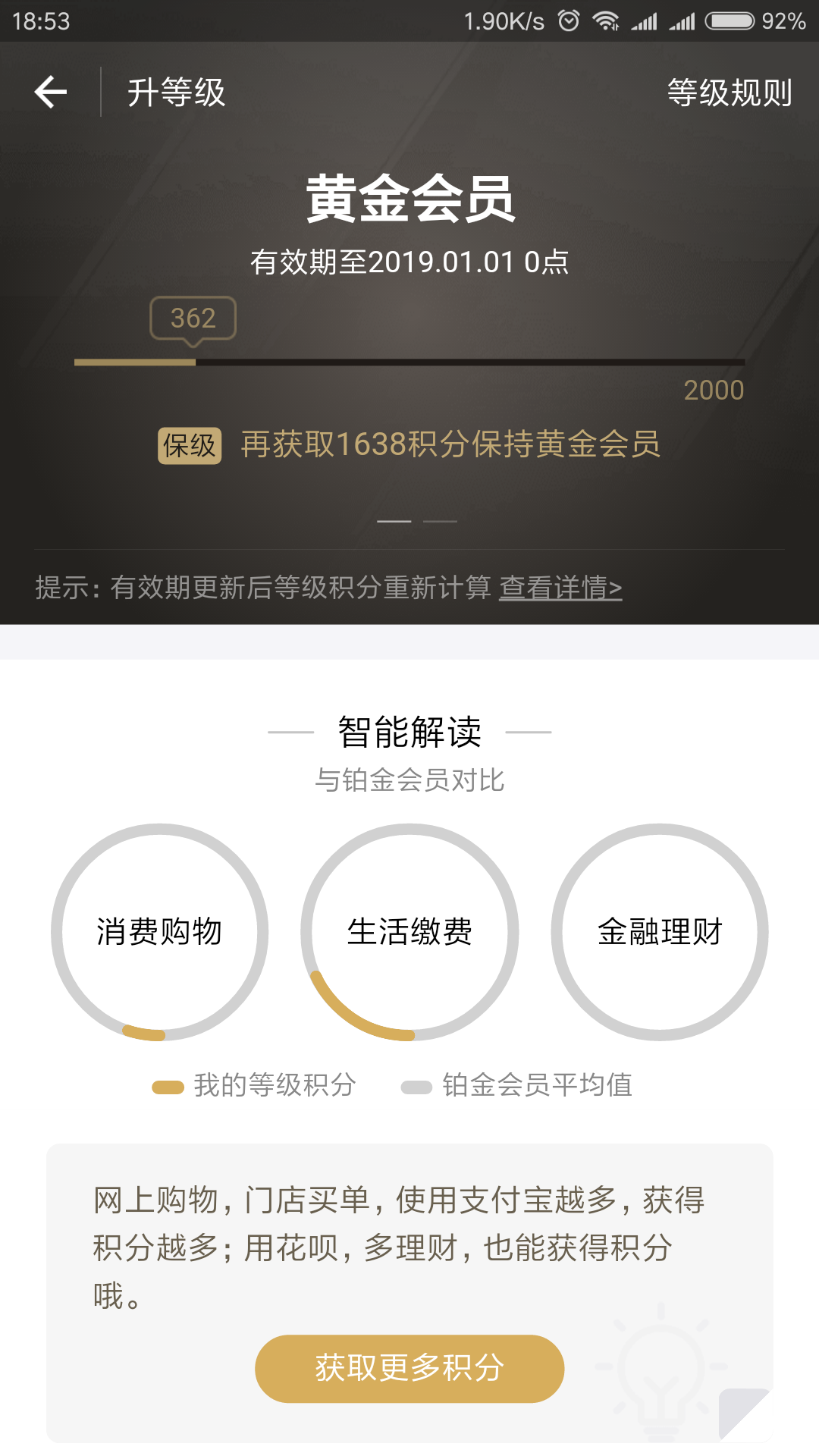 支付寶黃金會員要花多少錢？支付寶等級會員劃分規(guī)則
