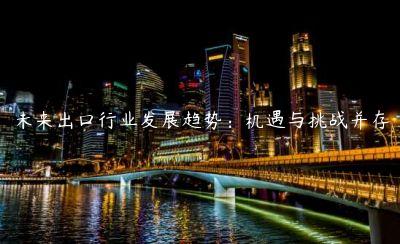 未來出口行業發展趨勢：機遇與挑戰并存