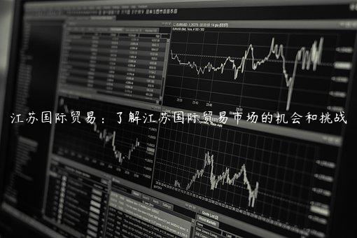 江蘇國際貿易：了解江蘇國際貿易市場的機會和挑戰