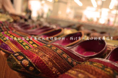 常州出口企業發展現狀及趨勢分析：探討常州出口的發展前景