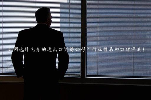 如何選擇優秀的進出口貿易公司？行業排名和口碑評測！
