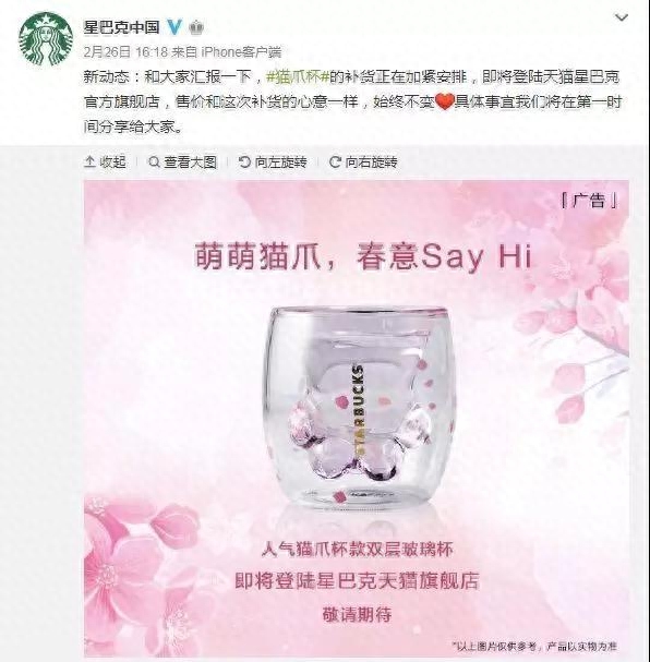 星巴克貓爪杯多少錢一個(gè)，為什么會(huì)受到熱捧？