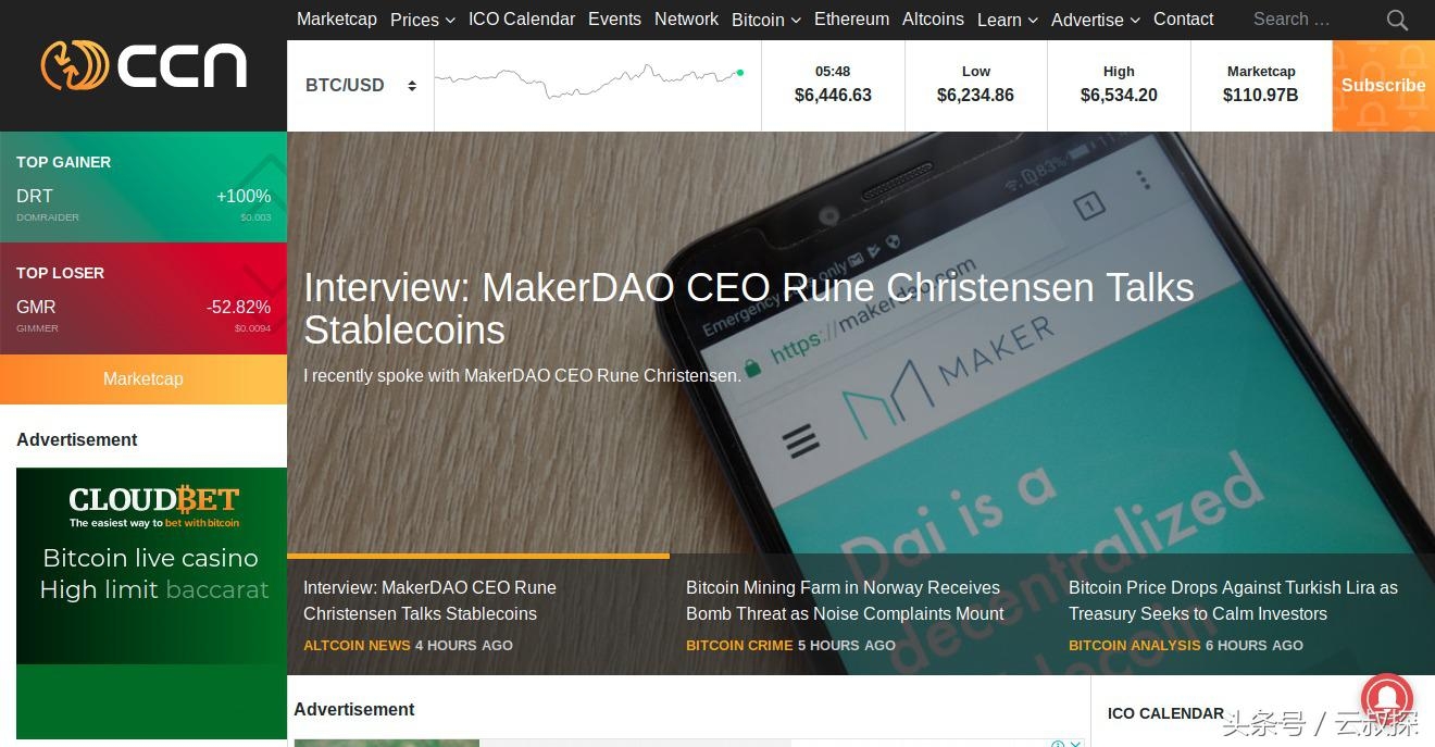 coindesk是什么公司？區塊鏈和加密貨幣新聞網站推薦